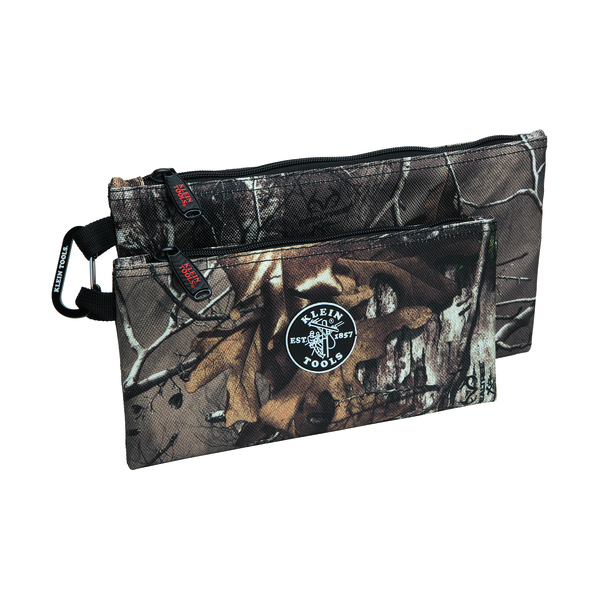 Klein Tools Flat Zippered Tool Bags, Camouflage, 1680d Ballistic Material, 1 Pockets 55560