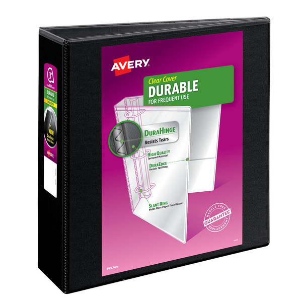 Avery Durable View 3 Ring Binder, 3" Slant Rin 17041