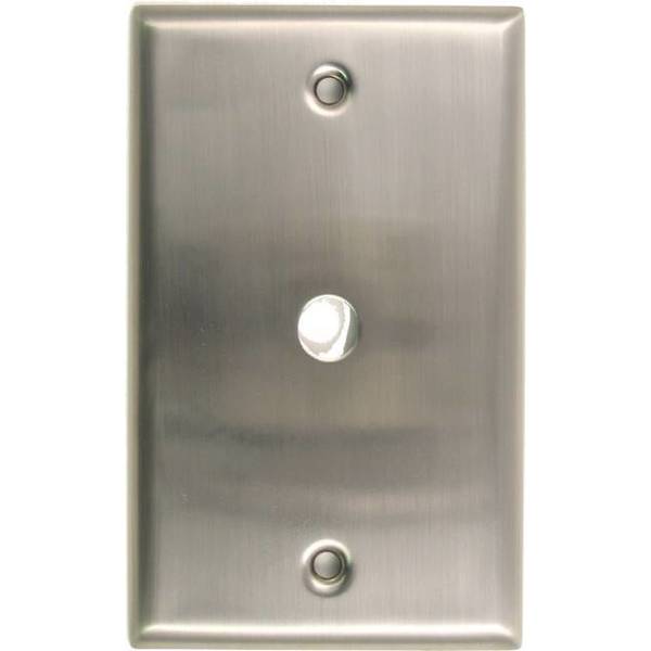 Rusticware Single Cable Switch Plate, Number of Gangs: 1 Satin Nickel Finish 781SN