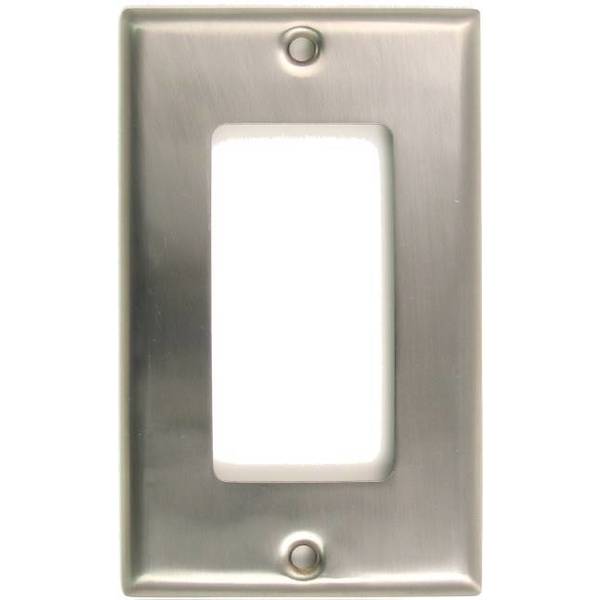 Rusticware Single Rocker Switch Plate, Number of Gangs: 1 Satin Nickel Finish 784SN