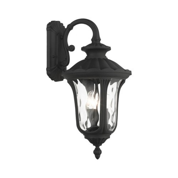 Livex Lighting Textured Black Outdoor Wall Lantern, 3 Li 7857-14