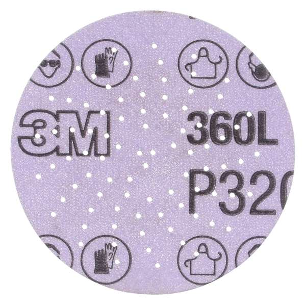 3M Abrasive Disc, Sanding 3 Dia P320, PK100 0-00-51141-20824-4