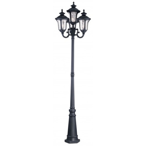 Livex Lighting Textured Black Outdoor Post Light, 4 Ligh 7869-14