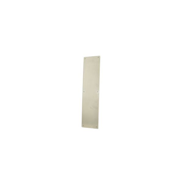 Trimco Four Beveled Edges Push Plate Round Corners Satin SS 4"x16" 1809-4RC.630