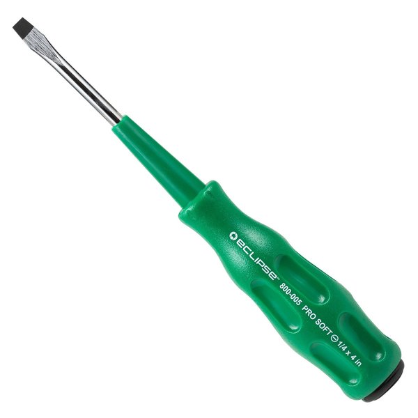 Proskit Screwdriver, Straight Blade, 1/4 x 4 800-005