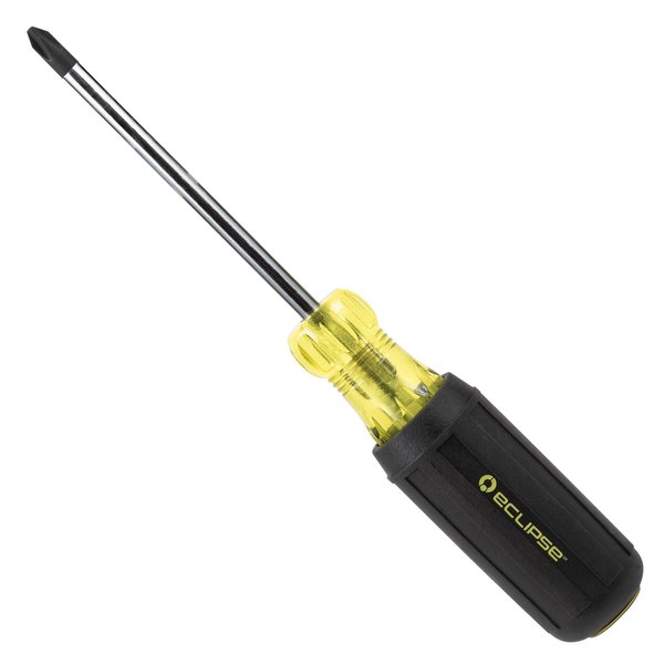 Eclipse Tools Phillips Screwdriver, #2x4", Rubber Grip 800-094