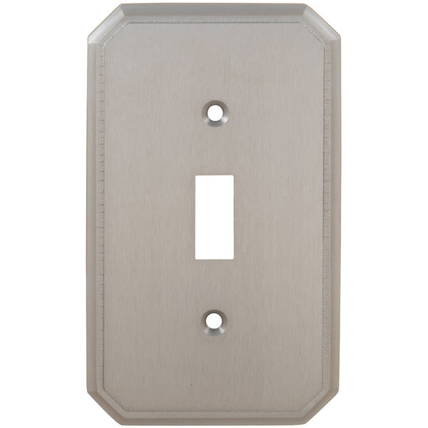 Omnia Single Traditional Switch Plate, Number of Gangs: 1 Solid Brass, Polished Chrome Plated Finish 8014/S.26