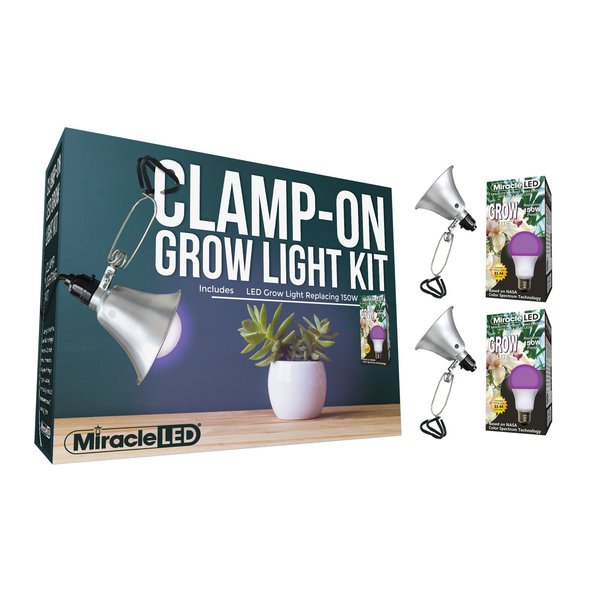 Miracle Led Ultra Grow LED Clamp-On Grow Light, PK2 601295