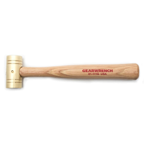 Gearwrench 1 lb. Brass Hammer with Hickory Handle 81-111G