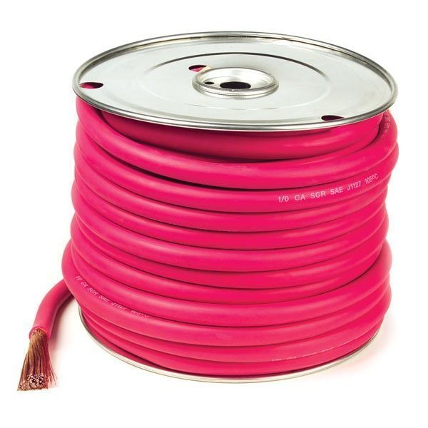 Grote Battery Cable, Red, 6 Ga, 50 ft. Spool 82-6725
