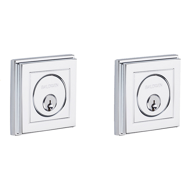 Baldwin Estate Bright Chrome Deadbolts 8261.260