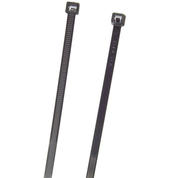 Grote Standard Tie, Black, 9", 120lb., PK100 83-6016