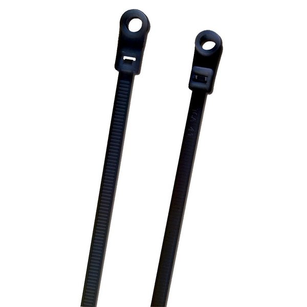 Grote Mounting Tie, Black, 16.2", 120lb., PK100 83-6117