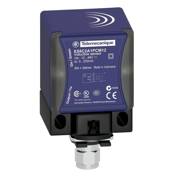 Telemecanique Sensors Inductive sensor XS8 40x40x70-PBT-Sn XS8C2A1DAM12