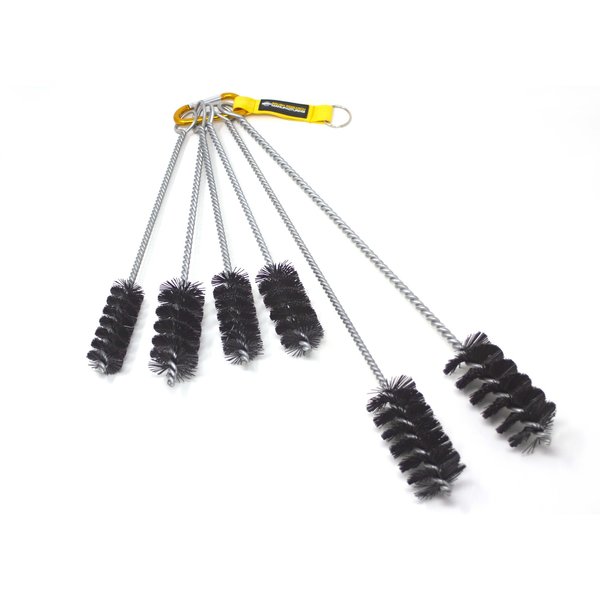 Brush Research Manufacturing BRM 84NKITC, 6 Piece Tube Brush Kit, Sizes Include Diameters 1.125" - 1.750", Nylon Fill 84NKITC