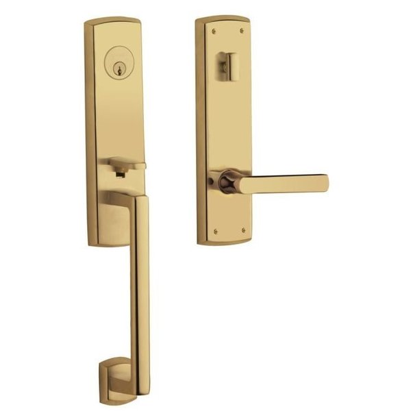 Baldwin Estate Entry Handlesets Lifetime Brass 85387.003.LENT