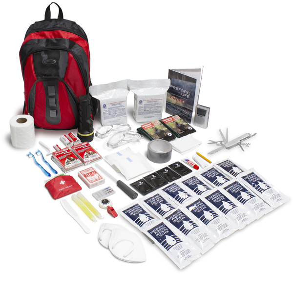 Emergency Zone Essentials Complete Kit, 2 Person, Red Backpack 860-2RA