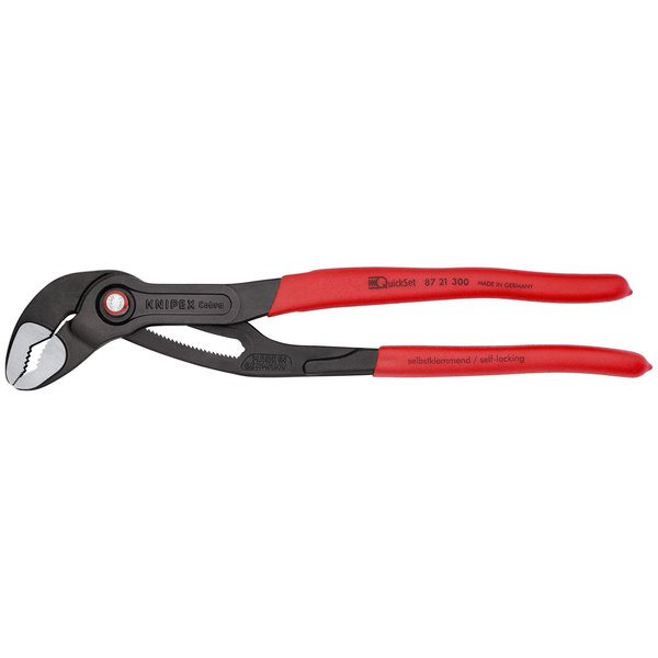 Knipex QuickSet Water Pump Pliers, 12" Cobra Qu 87 21 300