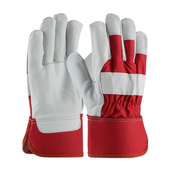 PIP 80-8800 Work Gloves 80-8800, M, Size Medium, Leather, Gray, White