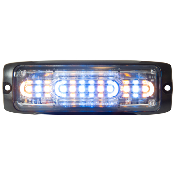 Buyers Products Ultra Thin Wide Angle 5 Inch Amber/Blue LED Strobe Light 8890308