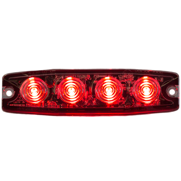 Buyers Products Ultra Thin 4.5 Inch Red LED Strobe Light 8892243