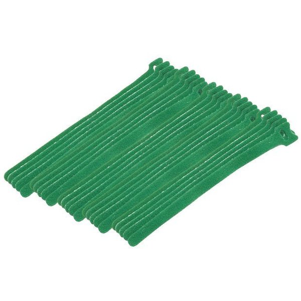 Eclipse Tools Cable Tie Hook Tape 8" Green, 25PK 900-098-GN