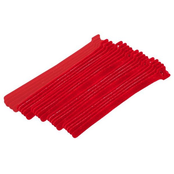 Eclipse Tools Cable Tie Hook Tape 8" Red, 25PK 900-098-RD