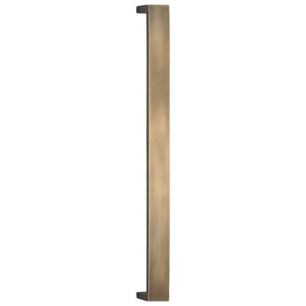 Omnia Flat Modern Cabinet Pull Satin Brass 10" Center to Center 9024/254.4