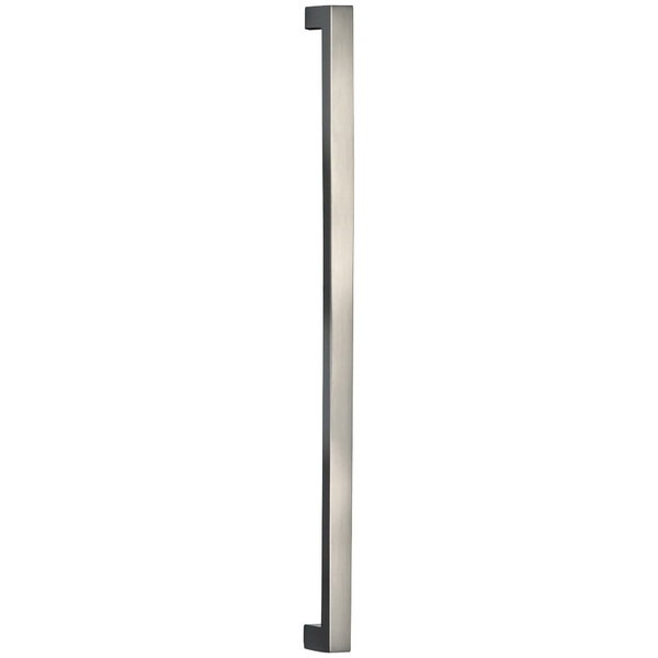 Omnia Square Modern Cabinet Pull, Bright Nickel 9025/254.14