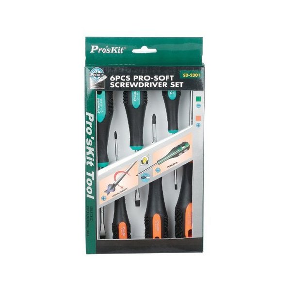 Proskit Pro-Soft Screwdriver Set.3 Phillips, 3 902-096