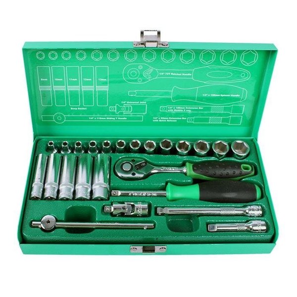 Proskit Socket Tool Set 24pc 1/4" Dr. 902-589