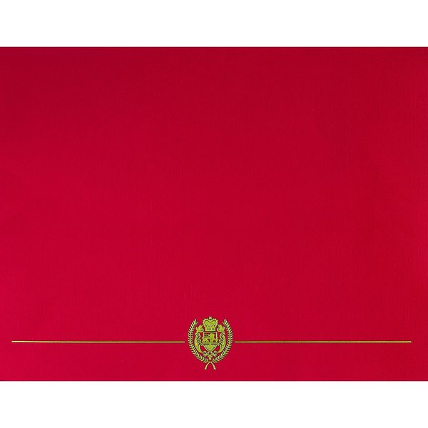 Great Papers Certificate Cover Classic, Red wit, PK50 903031PK10