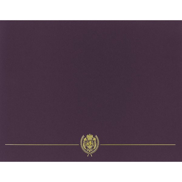 Great Papers Certificate Cover Classic, Plum wit, PK5 903116