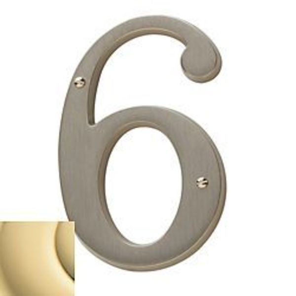 Baldwin Estate Unlacquered Brass House Numbers 90676.031.CD