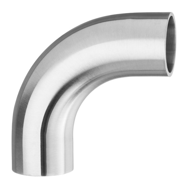 Usa Industrials Sanitary Fitting, Butt Weld, 304SS Polished, 90° Elbow, 2-1/2" ZUSA-STF-BW-23