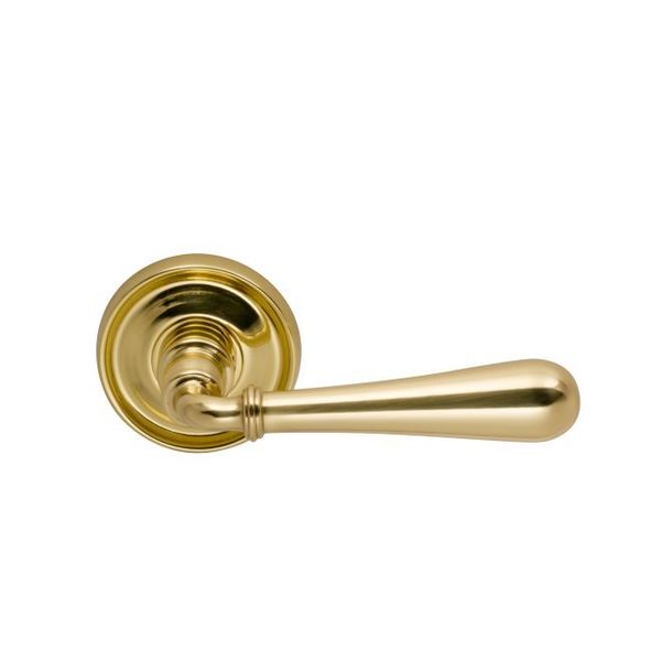 Omnia Lever 2-3/16" Rose Pass 2-3/4" BS T 1-3/4" Doors Bright Brass 918 918/55C.PA1