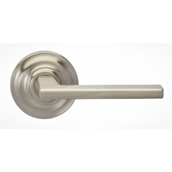 Omnia Traditional Rose Pass Lever 2-3/4" BS Full Lip Strike Satin Nickel 925 925TD/234F.PA15