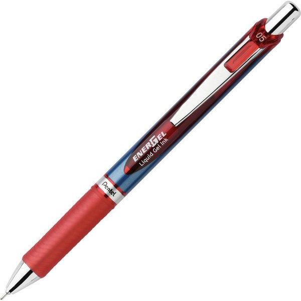 Pentel Pen, Gel, Rtx, Needle, 0.5Mm, Rd BLN75B | Zoro
