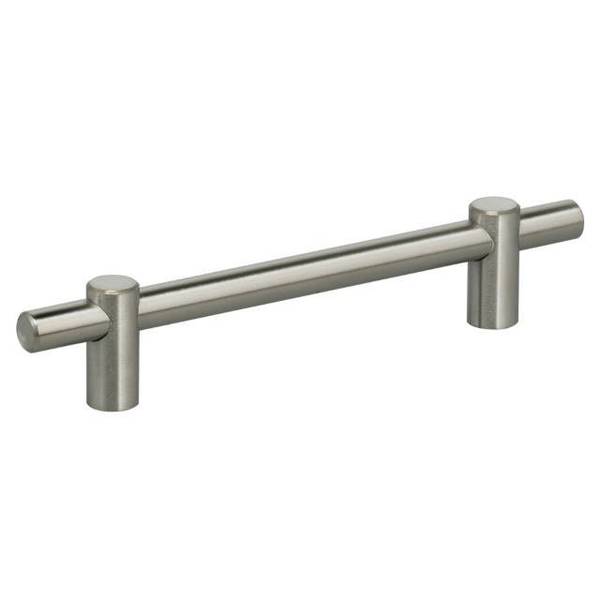 Omnia Center to Center Thick Modern Bar Cabinet Pull Satin SS 5" 9458/128.32D