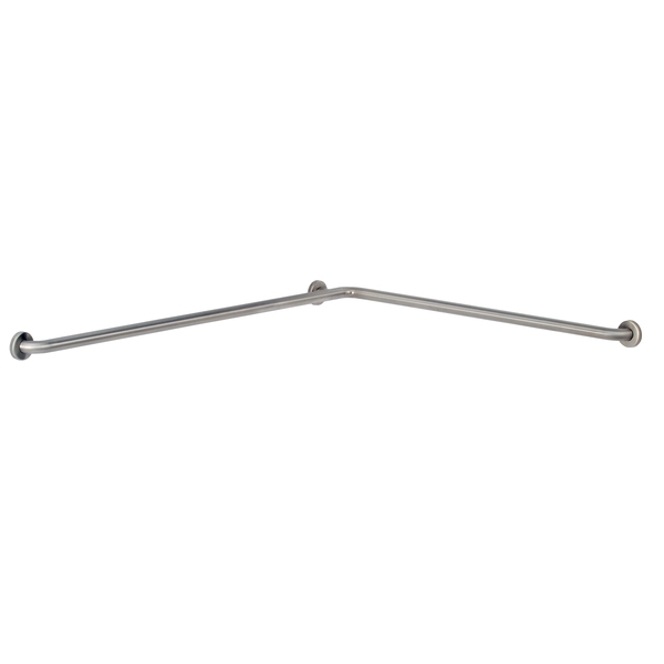 Bobrick 45-7/8" x 57-7/8" L, Stainless Steel, Two-Wall Toilet Compartment, Grab Bar, Satin 6897