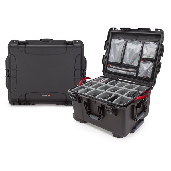 Nanuk Cases Case w/Lid Organizer w/Divider, Black, 960S-060BK-0A0 960S-060BK-0A0