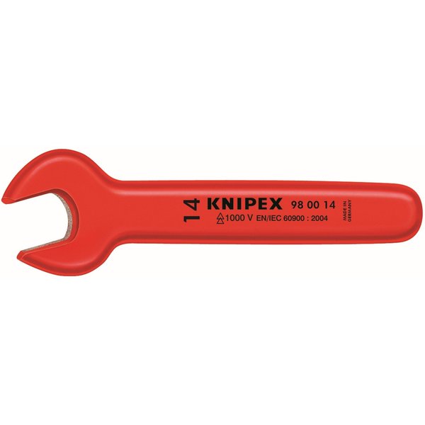 Knipex Ins Open End Wrench, 1 in., 15Deg, 10-7/16L 98 00 1