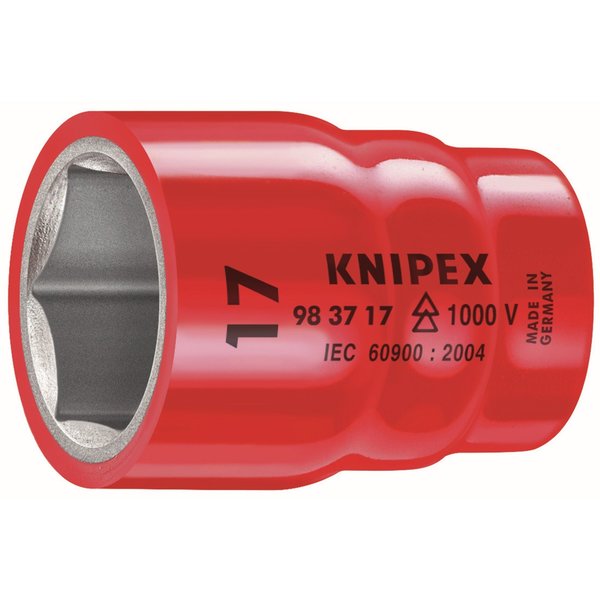 Knipex 3/8 in Drive, 9/16" 12 pt SAE Socket, 12 Points 98 37 9/16