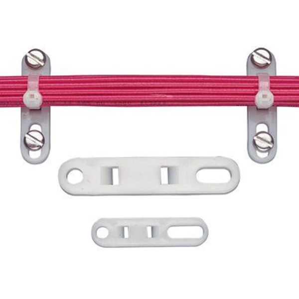Panduit 3-5/64" L, 5/8" W, natural Plastic Cable Tie Mount, Package quantity: 100 TP4H-C