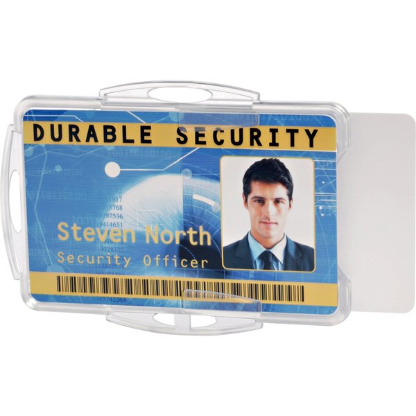 Durable Office Products ID Badge Holder,2-3/4 L,Open Style,PK25