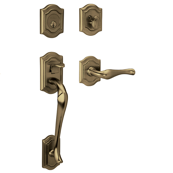 Baldwin Estate Entry Handlesets Antique Brass 85327.050.LENT