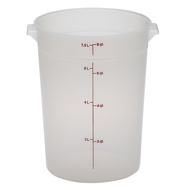 Cambro Food Storage Container, Clear EARFS8PP190