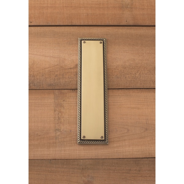 Brass Accents Academy Push Plate, 3-1/8x12" A06-P0240-609