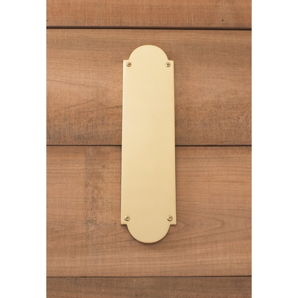 Brass Accents Palladian Push Plate, 3x12" A07-P0240-605