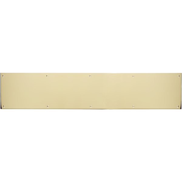 Brass Accents Kick Plate, 6x40", Polished Brass-Alumi A09-P0640-628